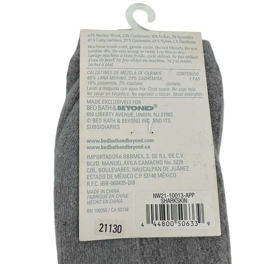 Socks Bundle 3 Pair Lot Soft Cozy Nordstrom Cats Nestwell Merino Wool Cashmere - Picture 7 of 8